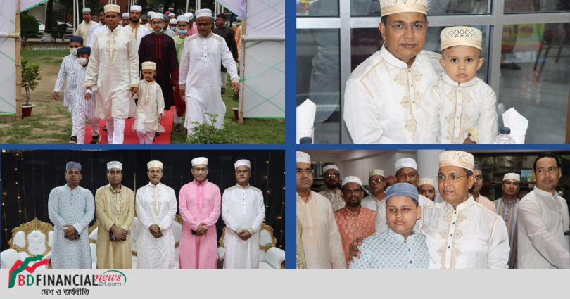  মিল ব্যারাক পুলিশ লাইন্স মাঠে ঈদুল ফিতরের নামাজ আদায় করেন ডিআইজি হাবিবুর রহমান