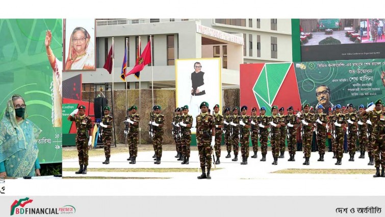 মাননীয় প্রধানমন্ত্রী কর্তৃক ‘শেখ রাসেল সেনানিবাস’ এর শুভ উদ্বোধন