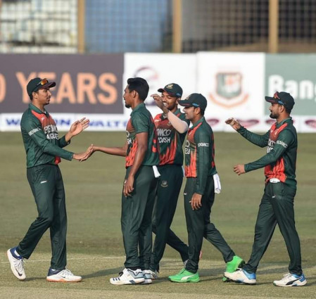 ক্যারিবীয়দের হোয়াইট ওয়াশ করলো  বাংলাদেশ ক্রিকেট দল