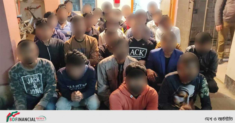হাতিরঝিল থেকে আ‌রো ৩১ জন আটক; এ যাবত আটক মোট ১০২ জন