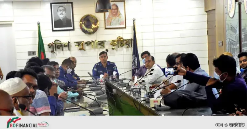 সাংবাদিকদের সাথে কুষ্টিয়া জেলা পুলিশ এর মতবিনিময় সভা অনুষ্ঠিত
