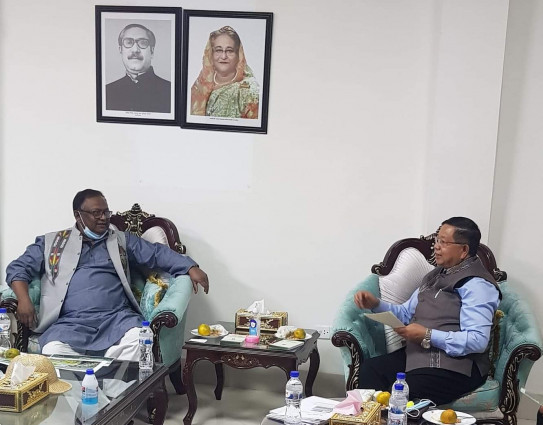 টিপু মুনশি’র সঙ্গে ভারতের মিজোরামের বাণিজ্যমন্ত্রীর বৈঠক