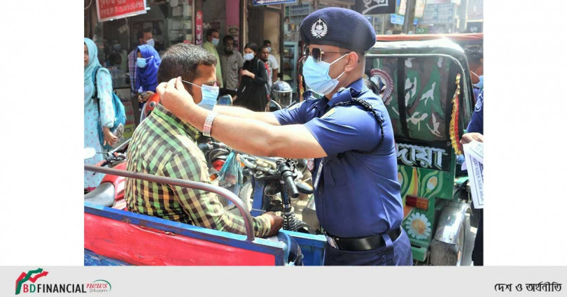 ভোলা জেলা পুলিশের আয়োজনে "মাস্ক পড়ার অভ্যেস, কোভিড মুক্ত বাংলাদেশ"