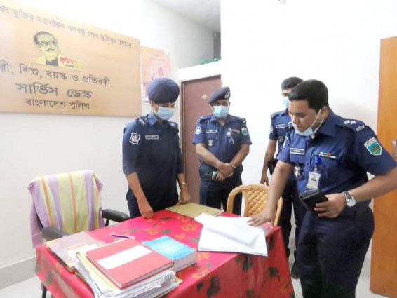 আক্কেলপুর থানা পরিদর্শন করলেন  জয়পুরহাটের নবাগত পুলিশ সুপার