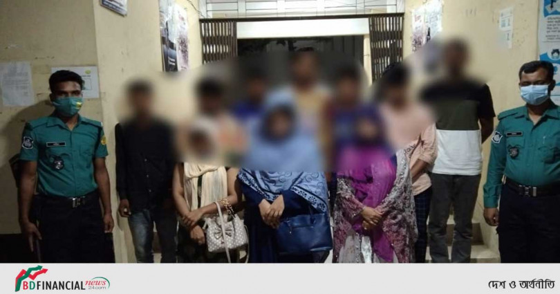 দক্ষিণ সুরমা থানা পুলিশের অভিযানে অসামাজিক কার্যকলাপে জড়িত থাকার অপরাধে ১০ জনকে গ্রেফতার