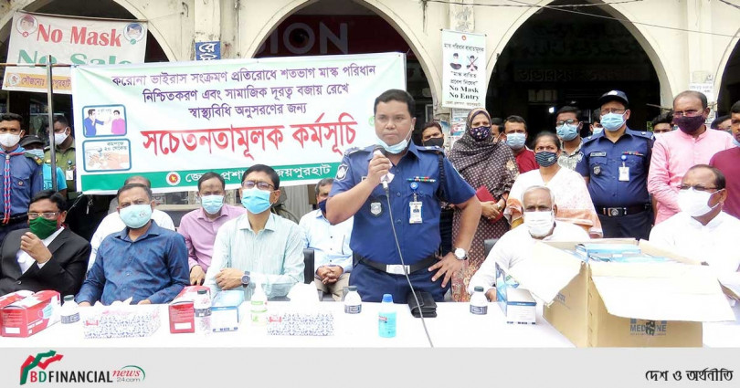 জয়পুরহাটে করোনা ভাইরাস প্রাদুর্ভাব রোধে সচেতনতামূলক কার্যক্রম