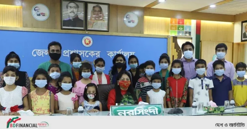 জেলা প্রশাসন নরসিংদী এর অনন্য উদ্যোগ সাংস্কৃতিক সংগঠন বাঁধনহারা থিয়েটার স্কুল