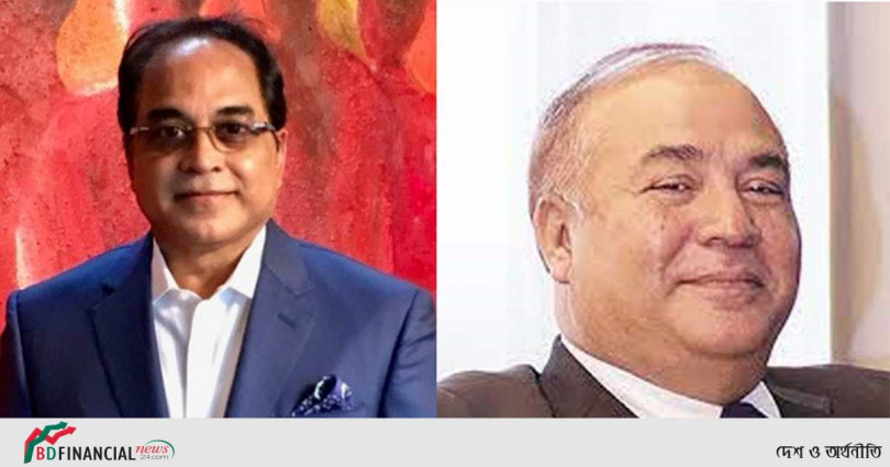 এভিয়েশন অপারেটরস অ্যাসোসিয়েশন অব বাংলাদেশের প্রেসিডেন্ট অঞ্জন চৌধুরী ও সেক্রেটারি মফিজুর রহমান