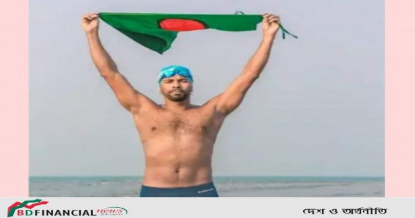 বাংলা চ্যানেল ডাবল ক্রস করে রেকর্ড গড়লেন ঢাবি’র রাসেল