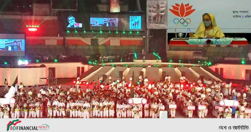 পর্দা উঠলো বঙ্গবন্ধু নবম বাংলাদেশ গেমসের