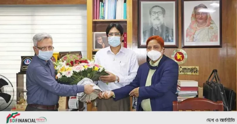 বাণিজ্য মন্ত্রণালয়ের সিনিয়র সচিবের সঙ্গে আইসিএমএবি প্রতিনিধি দলের সাক্ষাৎ