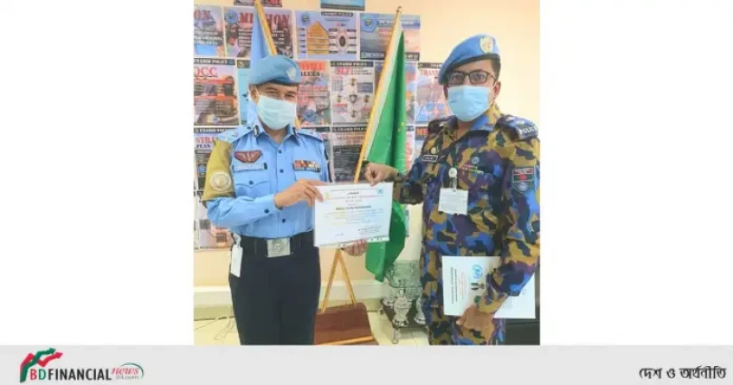 বাংলাদেশ পু‌লি‌শ পেলো জাতিসংঘ শান্তিরক্ষা মিশনে শ্রেষ্ঠ ফরমড পুলিশ ইউনিট কমান্ডারের খেতাব