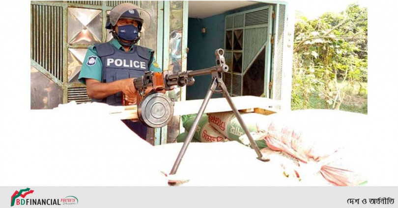 রাজশাহী মেট্রোপলিটন এলাকার ১২ থানায় এলএমজি চেকপোস্ট