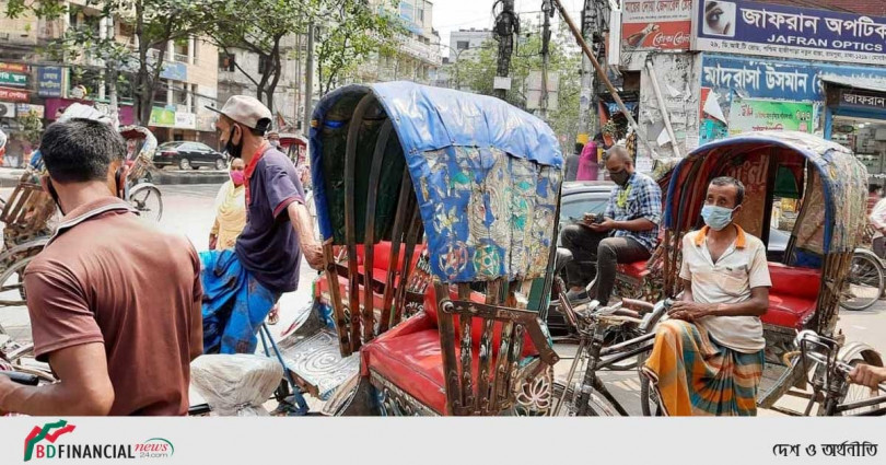 ঢাকার রাস্তায় আজ রিকশার রাজত্ব