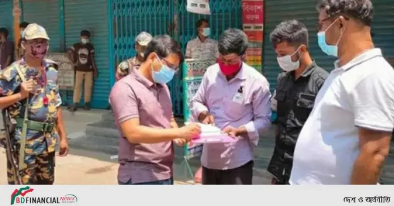 সর্বাত্মক লকডাউন ও স্বাস্থ্যবিধি নিশ্চিতে কঠোর অবস্থানে  ফরিদপুর জেলা প্রশাসন