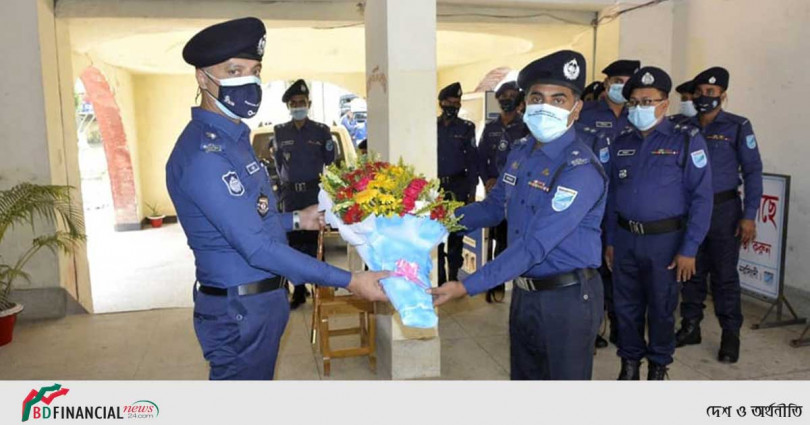 বার্ষিক পরিদর্শনে  বেলাব থানায়  নরসিংদীর পুলিশ সুপার
