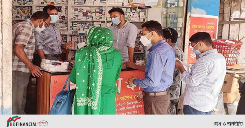 বগুড়ায় অনুমোদনহীন ওষুধ বিক্রয়ে জরিমানা