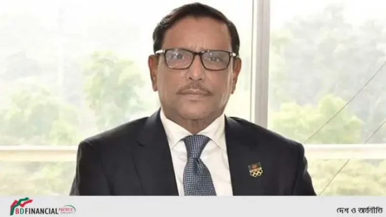 বিএনপির আন্দোলন মানেই নৈরাজ্য সৃষ্টি: ওবায়দুল কাদের