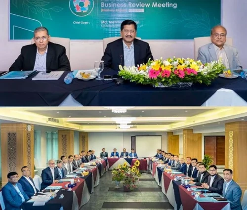 ন্যাশনাল ব্যাংকের রাজশাহী অঞ্চলের অর্ধ-বার্ষিক ব্যবসায়িক পর্যালোচনা সভা