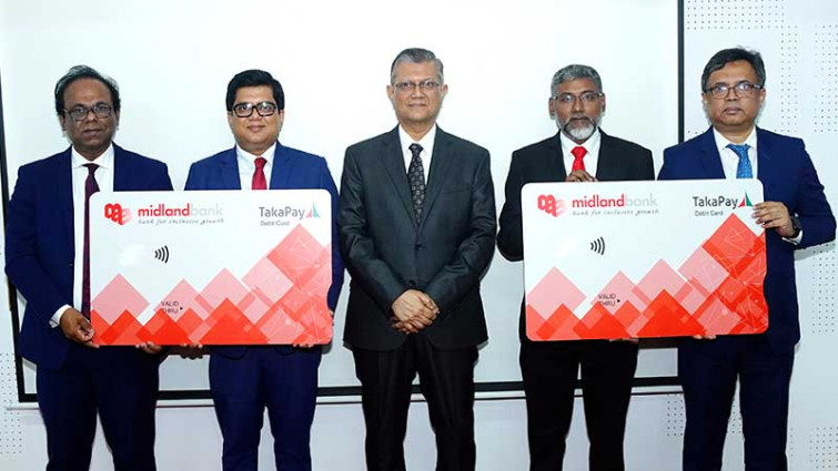 মিডল্যান্ড ব্যাংকের ব্লাইন্ড নচ ‘টাকাপে’ কার্ড উদ্বোধন